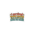 Kiss-Cut Vinyl Sticker — "I Survived Another Meeting That Could Have Been An Email" (Retro Office Humor)