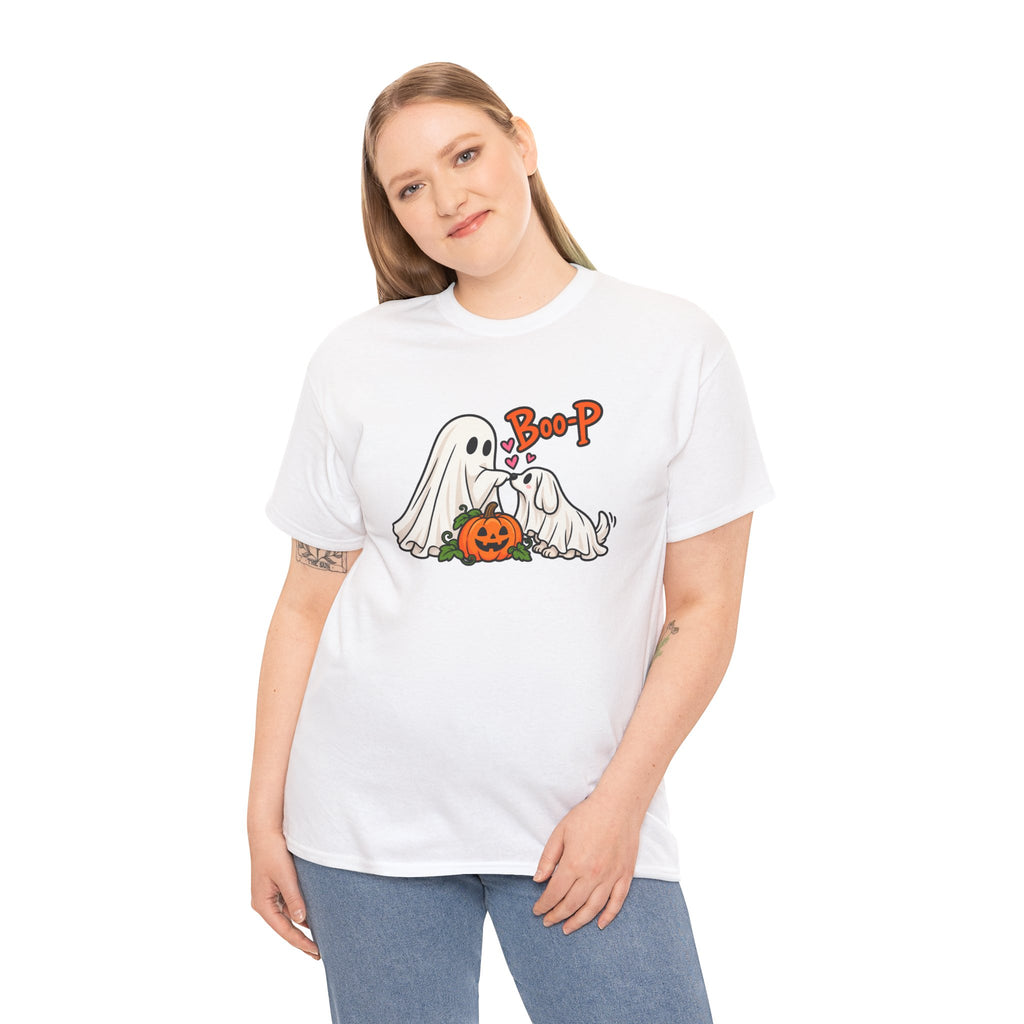 Halloween Ghost Dogs T-Shirt - 'Boop' Pumpkin Puppy Costume Tee