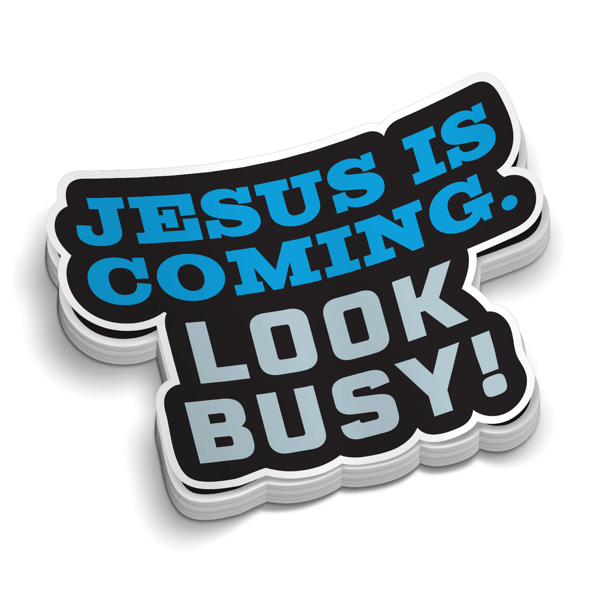 Look Busy -  Hard Hat Decal