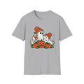 Halloween Pumpkin Ghosts T-Shirt — Cute Cozy Ghosts with Pumpkin Spice Latte