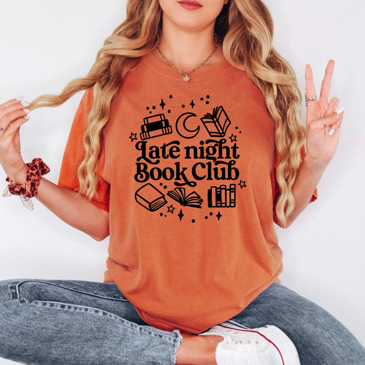Late Night Book Club Tee