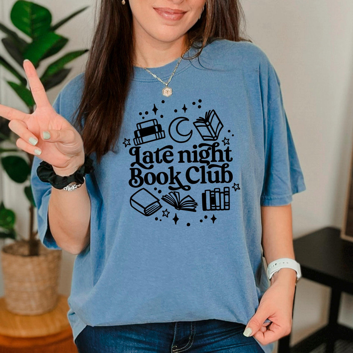 Late Night Book Club Tee