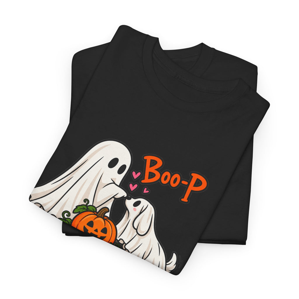 Halloween Ghost Dogs T-Shirt - 'Boop' Pumpkin Puppy Costume Tee