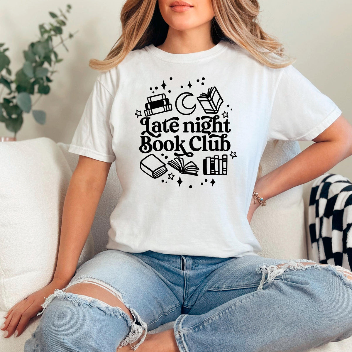 Late Night Book Club Tee