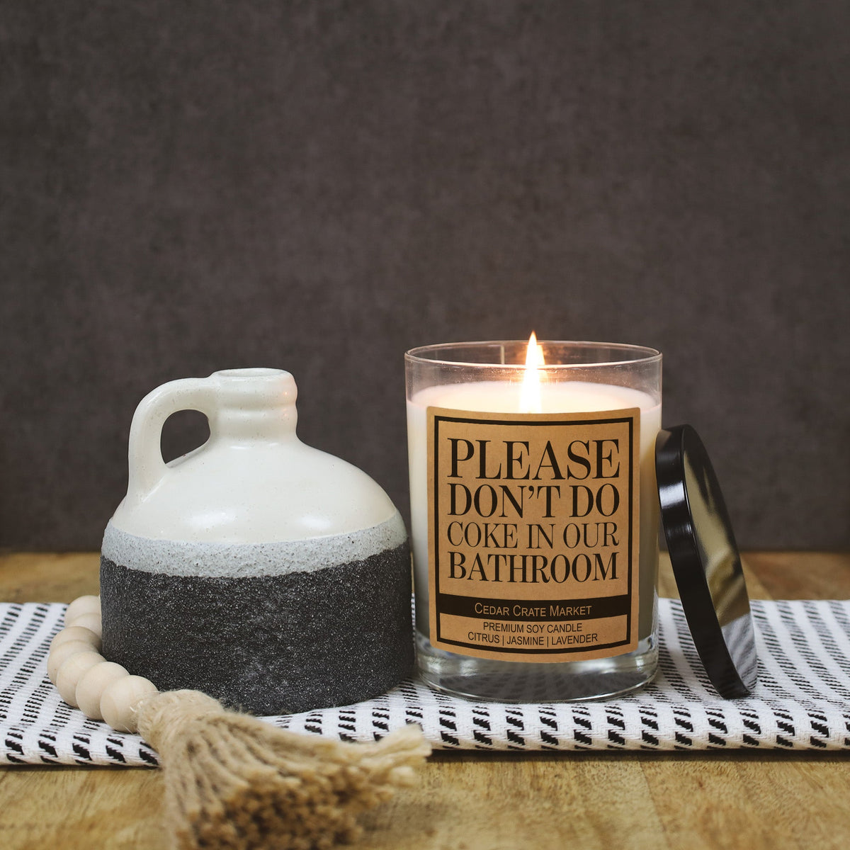 Funny Candles - Please Don't Do Coke In Our Bathroom 13.5oz