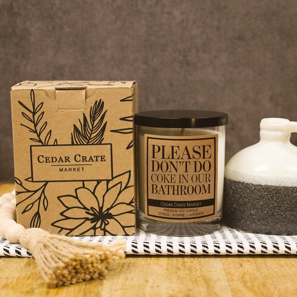 Funny Candles - Please Don't Do Coke In Our Bathroom 13.5oz