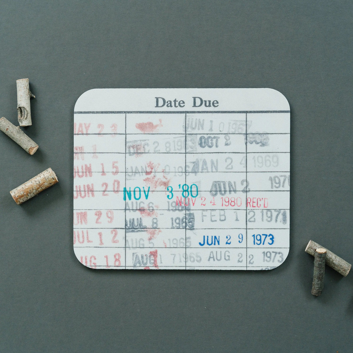 Library Card Mouse Pad